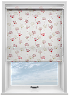 Daphne, Vermillion - Twist&Fit Roller Blind